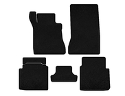 Mercedes S-class W126 1979-1991 Textile Floor Mats Classic (SD, Short Wheelbase, Black) photo 1