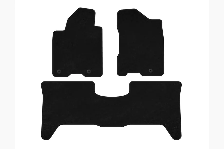 Nissan Armada 2003-2015 Textile Floor Mats Classic (2 Rows, 2003-2008, Black) Image