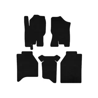 Classic textile floor mats (without fixing clips, black) photo 1