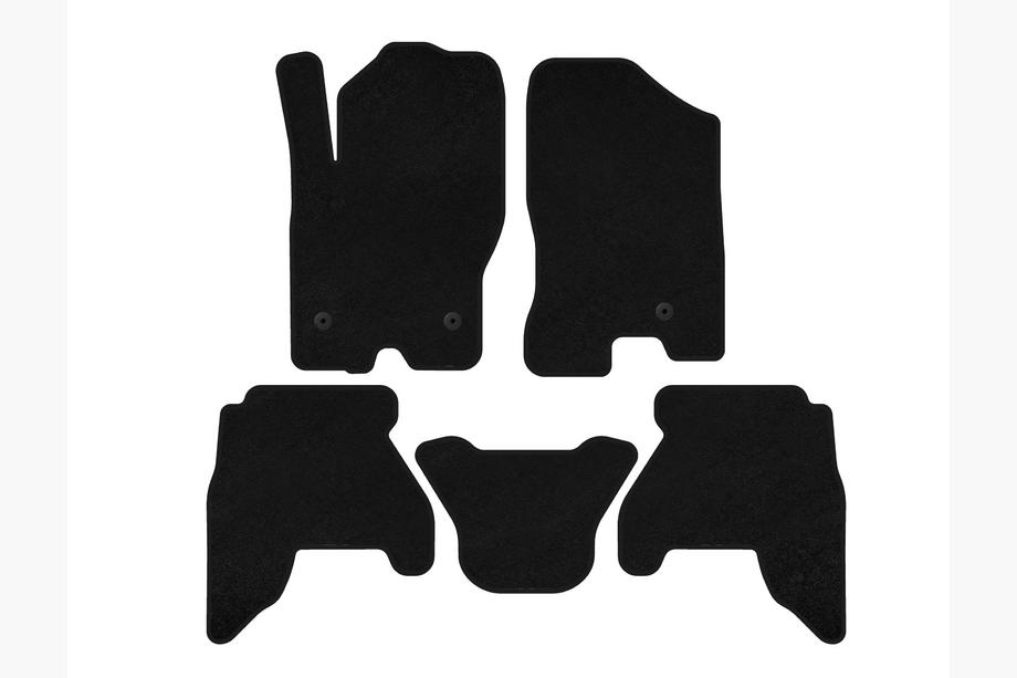Nissan Pathfinder R51 2005-2014 Textile Floor Mats Classic V1 (2 rows, Black, 2010-2014) Image
