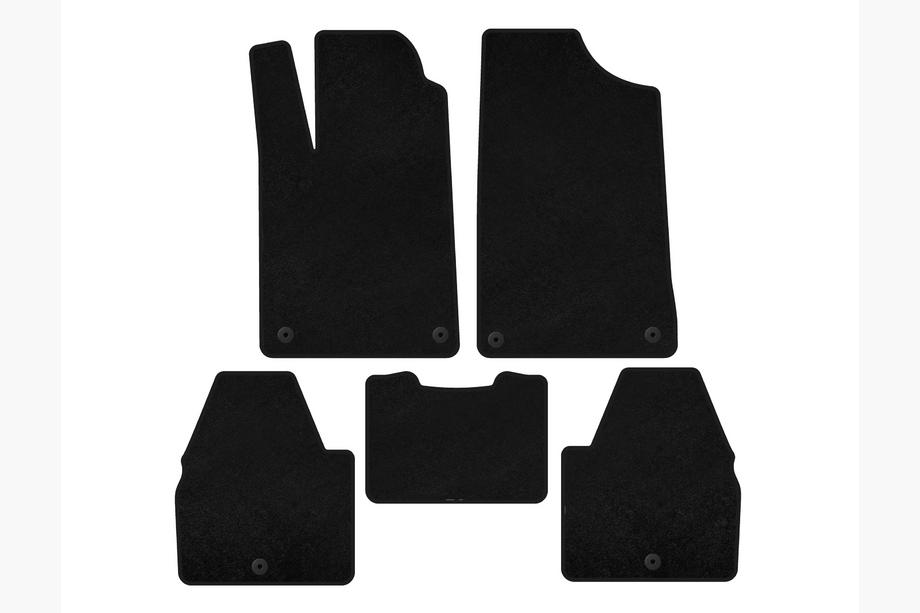 Peugeot 607 1999-2010 Textile Floor Mats Classic (SD, Black) Image