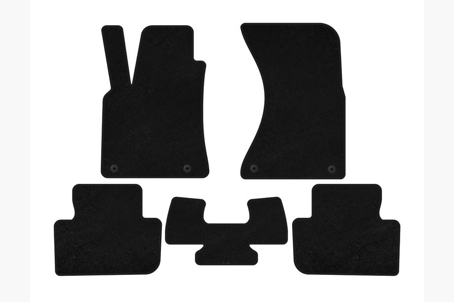 Porsche Macan 2014-2024 Textile Floor Mats Classic (2014-2018, Black) Image