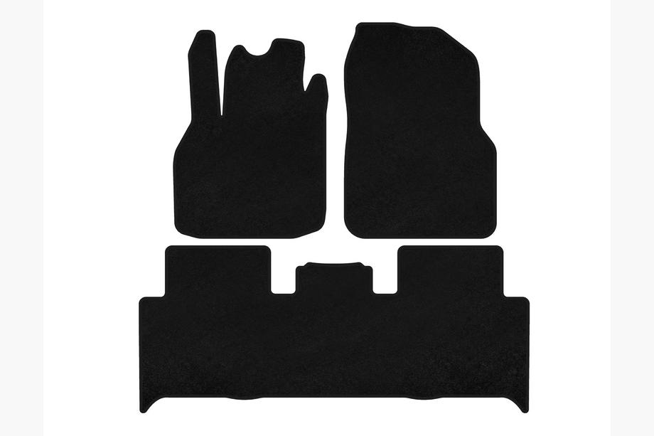 Renault Scenic/Grand 2003-2009 Textile Floor Mats Classic (2 Rows, Black) Image