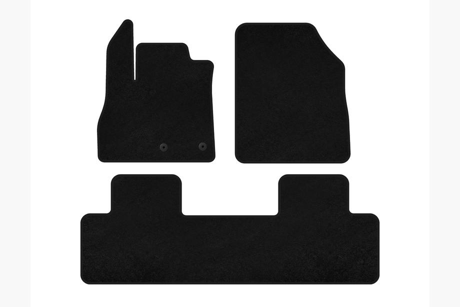 Renault Scenic/Grand 2016–2025 Textile Floor Mats Classic (5-Seater, Black) Image