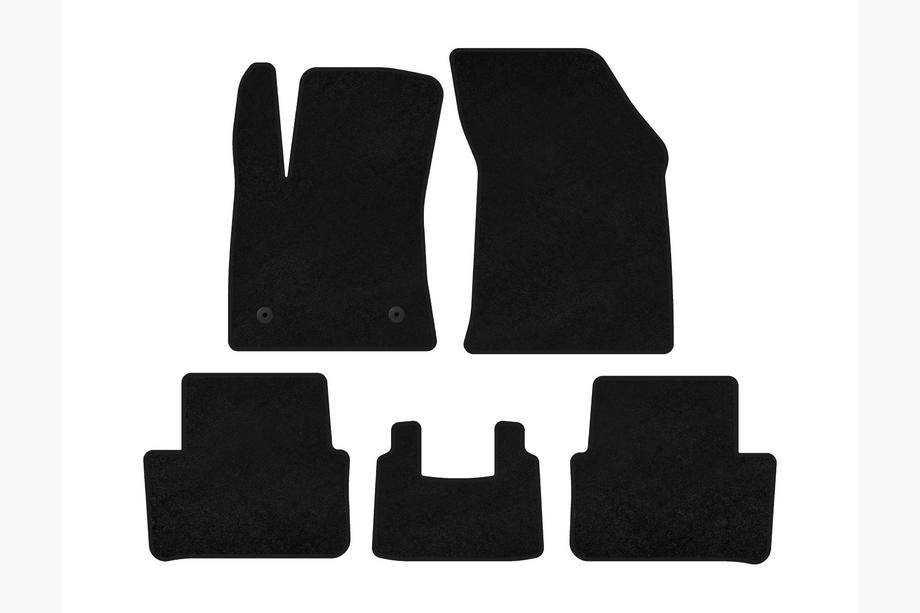 Renault Megane IV 2016-2025 Textile Floor Mats Classic (2016-2020, SW, Black) Image