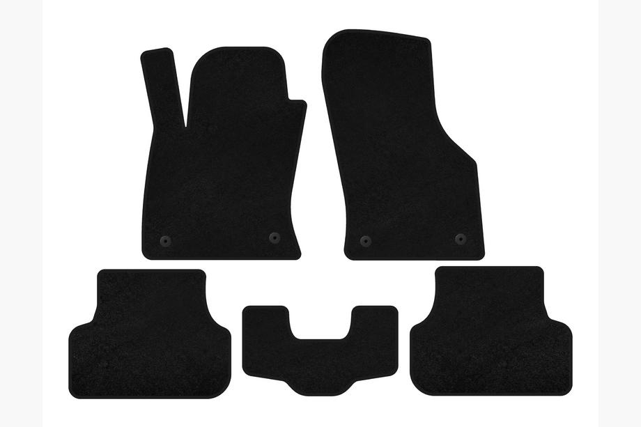 Seat Leon 2013-2020 Textile Floor Mats Classic (2013-2016, SW, Black) Image