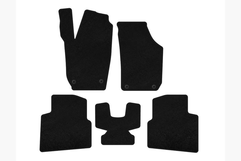 Skoda Roomster 2006-2015 Textile Floor Mats Classic (Black) Image