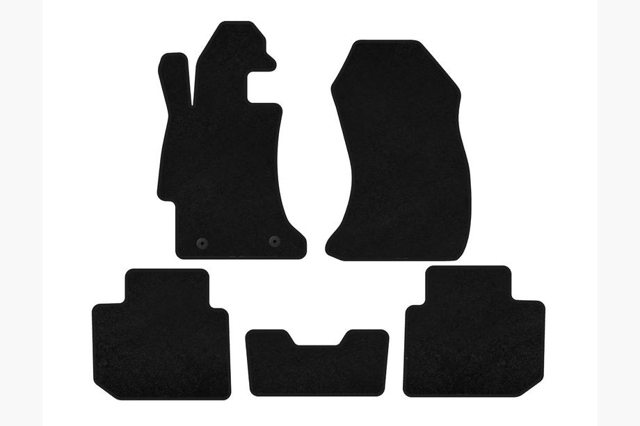 Subaru Impreza 2011-2016 Textile Floor Mats Classic (SD, Black) Image