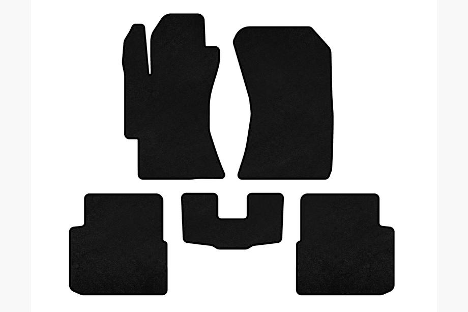 Subaru Impreza 2007-2011 Textile Floor Mats Classic (HB, Black) Image