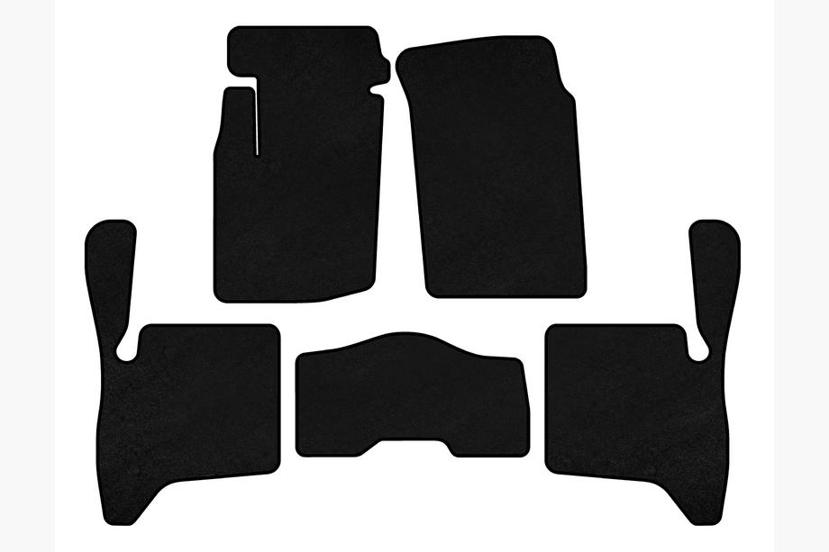 Suzuki Vitara 1998-2006 Textile Floor Mats Classic (3-Door, Black) Image