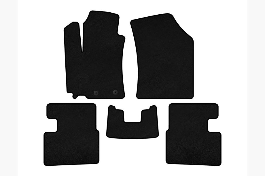 Suzuki Swift 2010-2017 Textile Floor Mats Classic (HB, 5-Door, Black) Image