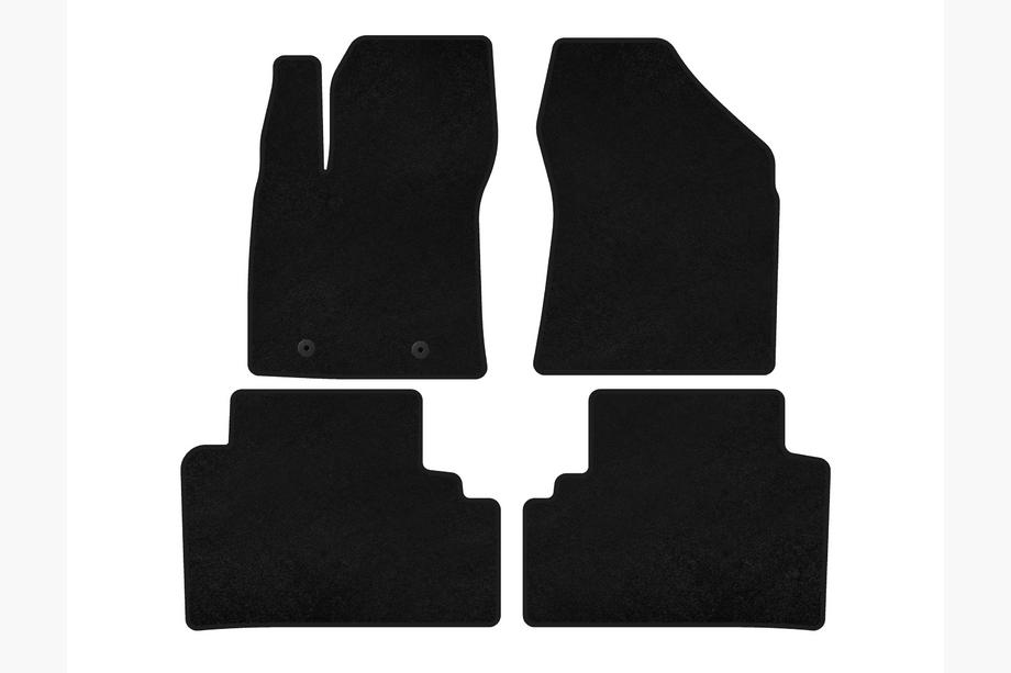 Toyota Avensis 2009-2018 Textile Floor Mats Classic (SD, Black) Image