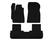 Toyota Highlander 2008-2013 Textile Floor Mats Classic (2 Rows, Black) photo 1