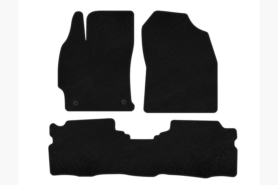 Toyota Prius 2015-2022 Textile Floor Mats Classic (LB, Hybrid, Black) Image