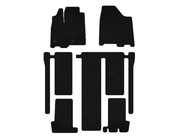 Toyota Sienna 2010-2020 Textile Floor Mats Classic (3 Rows, Black) photo 1