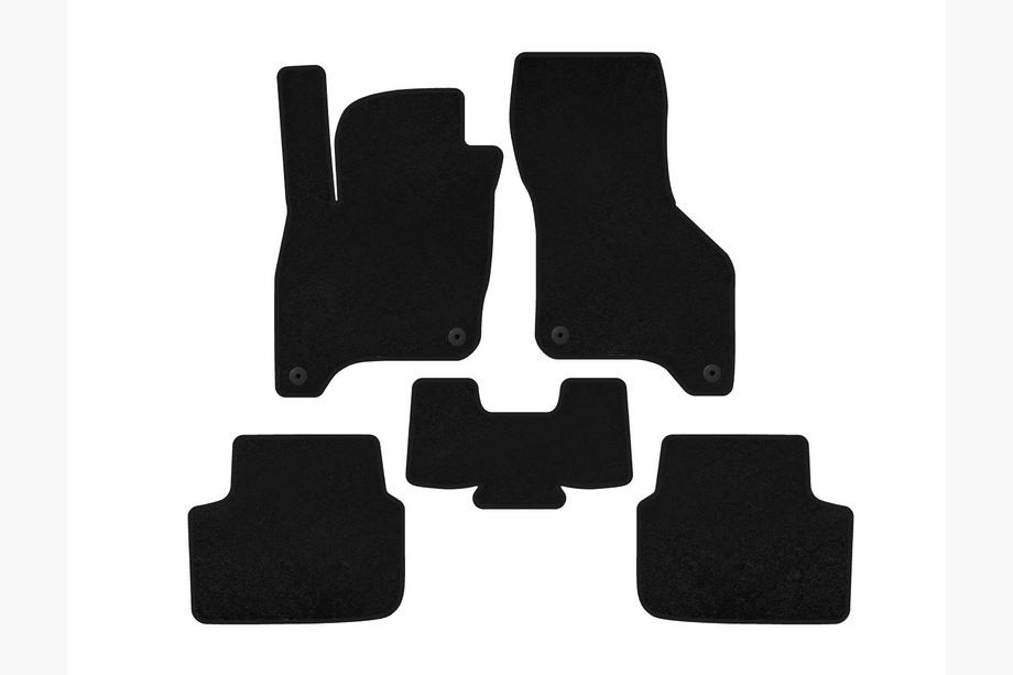 Volkswagen E-Bora 2019- Textile Floor Mats Classic (SD, Electric, Black) Image