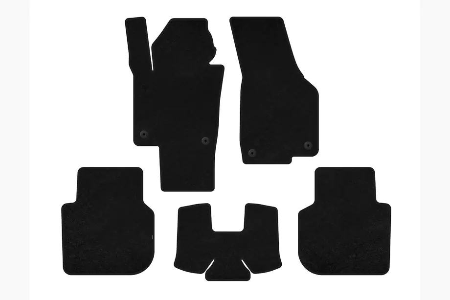 Volkswagen Passat B8 2015-2023 Textile Floor Mats Classic (2015-2019, SD, Black) Image