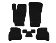 Volkswagen Polo 2010-2017 Textile Floor Mats Classic (HB, 3/5-door, Black) photo 1