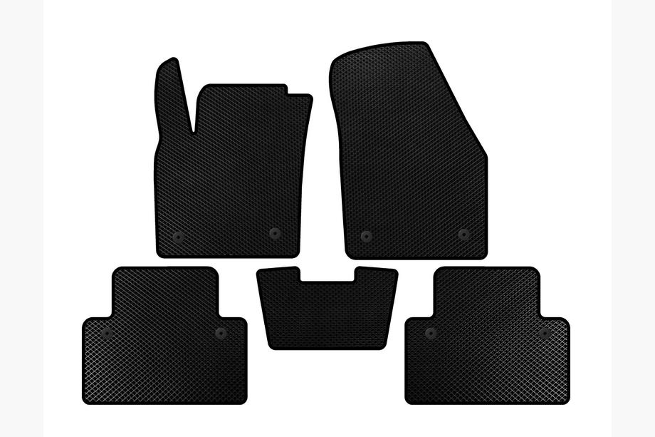 Volvo C30 2006-2012 Textile Floor Mats Classic (HB, 3-Door, Black) Image