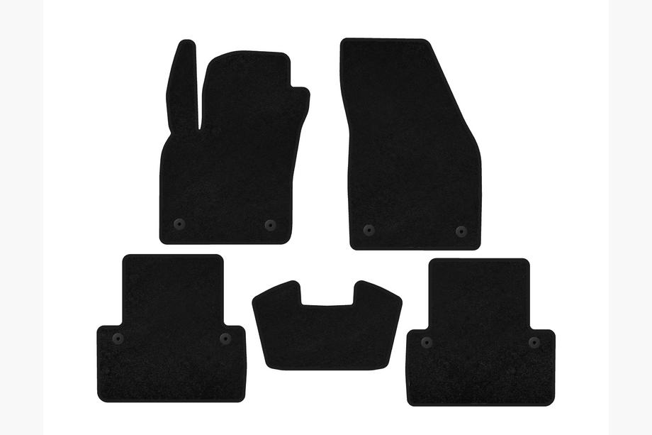 Volvo V50 2004-2012 Textile Floor Mats Classic (2007-2012, SW, Black) Image