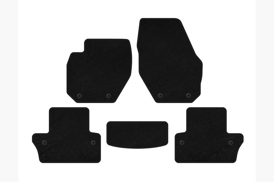 Volvo V60 2011-2018 Textile Floor Mats Classic (SW, Black) Image