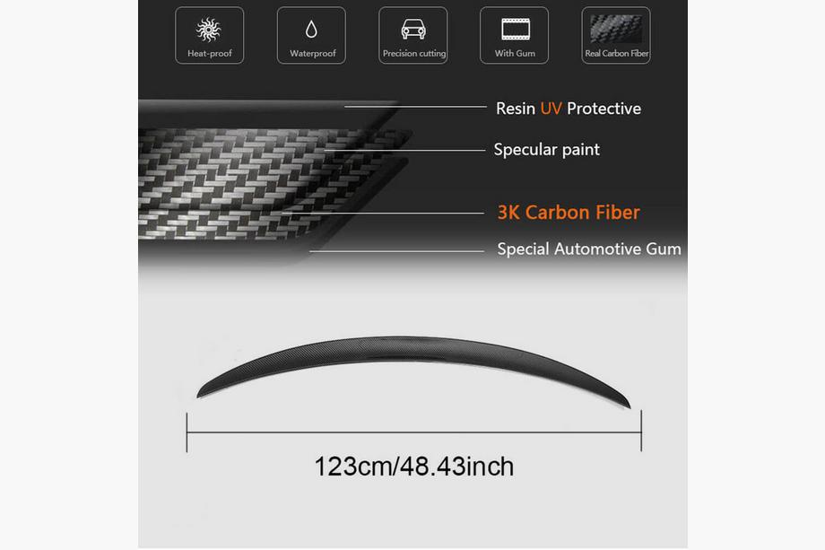 BMW 2 Series F22/F23 2014-2021 P-Style Spoiler (for F22, Carbon) Photo 7