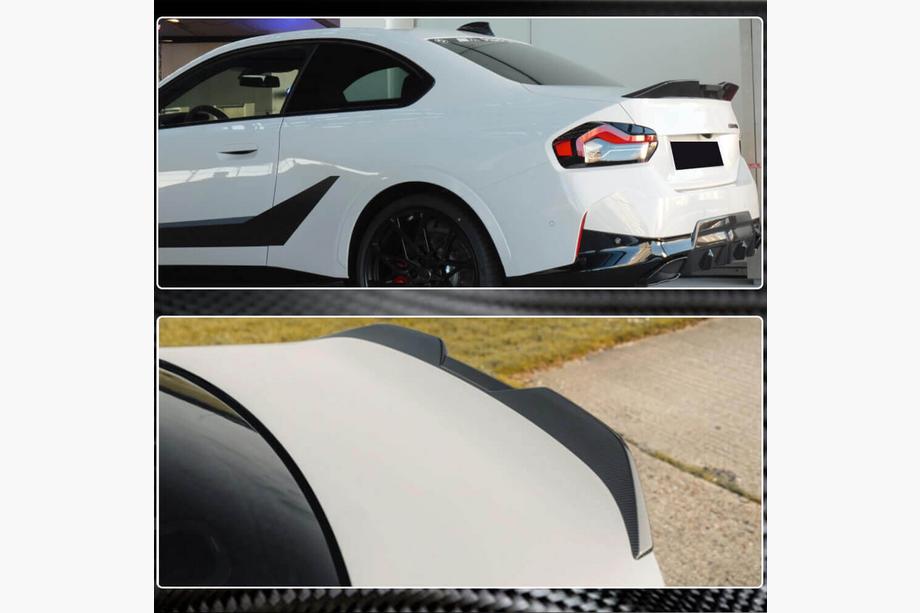 BMW 2 Series G42 2021- M4-Style V3 Spoiler (Carbon) Photo 3