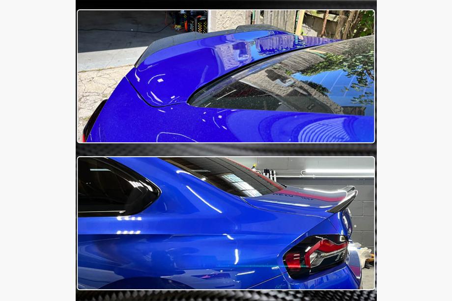 BMW 2 Series G42 2021- M4-Style V3 Spoiler (Carbon) Photo 4