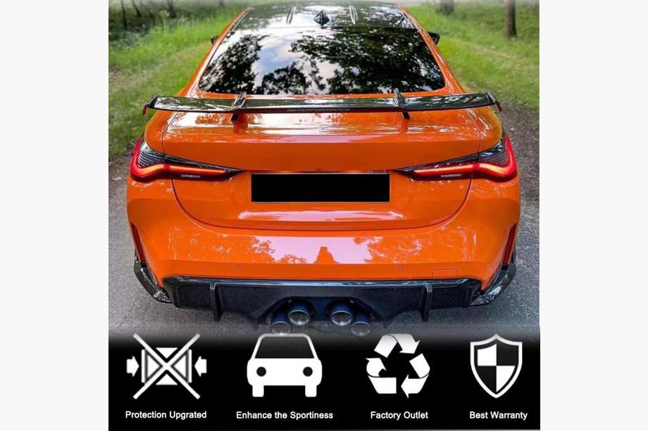 BMW 4 Series G22/23/26 2020- Trunk Lid Spoiler Dry Carbon V2 (for G82/83) Photo 4