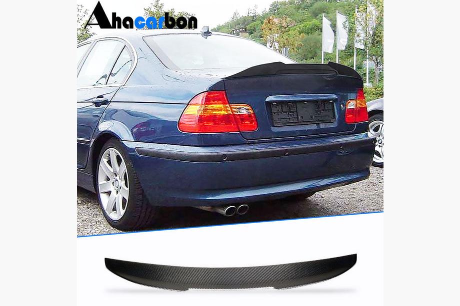 BMW 3 Series E46 1998-2006 Trunk Lid Spoiler FRP V4 (SD) Image
