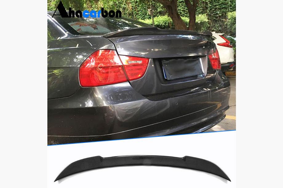 BMW 3 Series E90/E91 2005-2011 M4-Style Spoiler (for E90, Carbon) Image