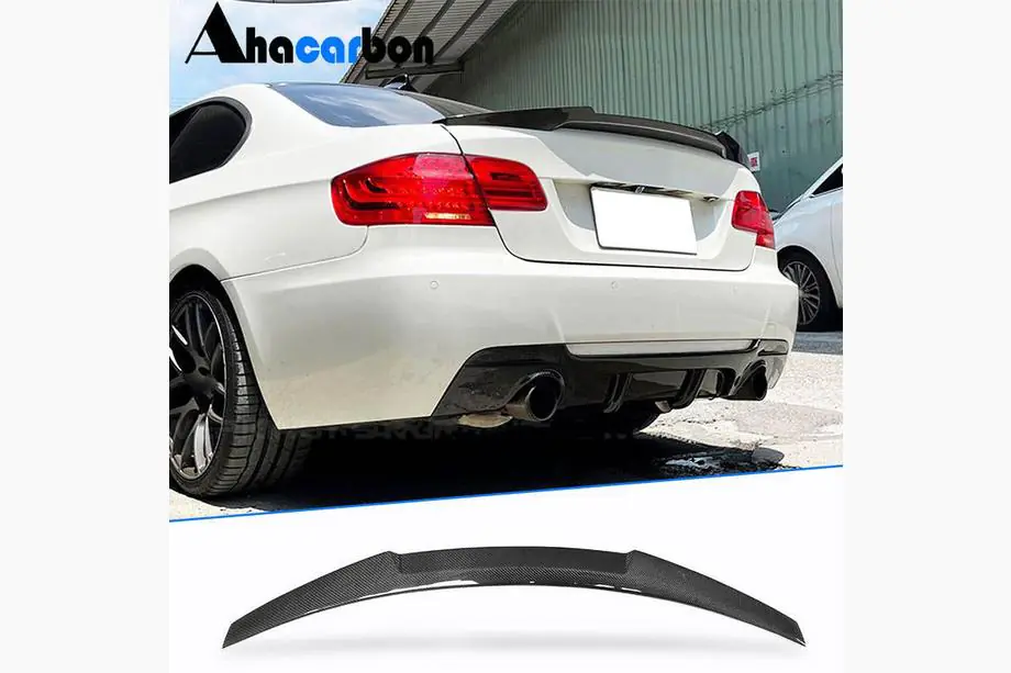 BMW 3 Series E92/E93 2006–2013 M4-Style V2 Spoiler (for E92, Carbon) Image