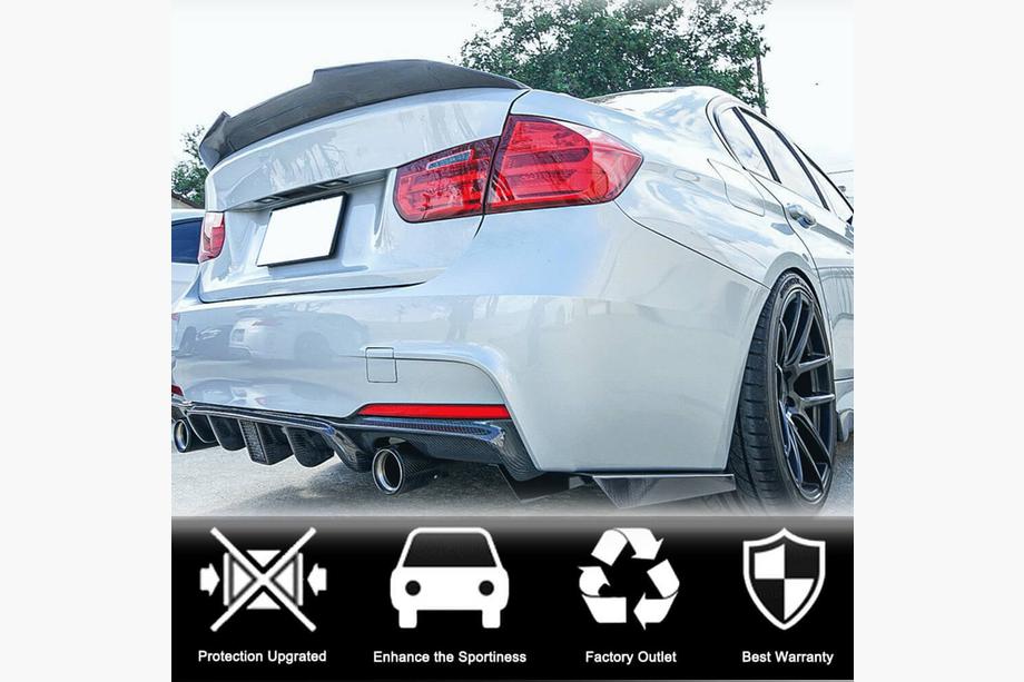 BMW 3 Series F30/F31 2012-2019 PSM-Style V3 Spoiler (for F30/F80, Carbon) Photo 3