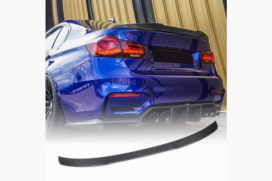 BMW 3 Series F30/F31 2012-2019 M4-Style V3 Spoiler (for F30/F80, Carbon) Image