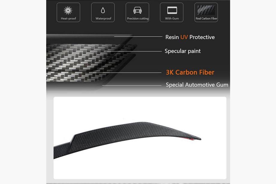 BMW 3 Series G20/G21 2018- M3-Style Spoiler (for G20/G80, Carbon) Photo 8