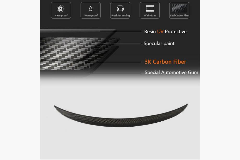 BMW 3 Series G20/G21 2018- Trunk Lid Spoiler Carbon V17 (SD) Photo 5
