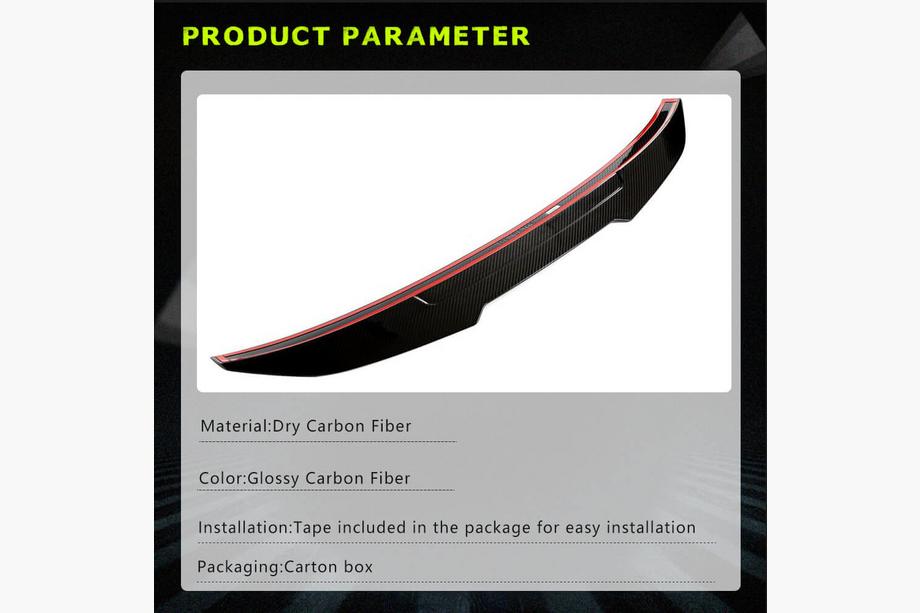 BMW 4 Series F32/F33/F36 2012-2020 Spoiler V1 (for F32, Carbon) Photo 6