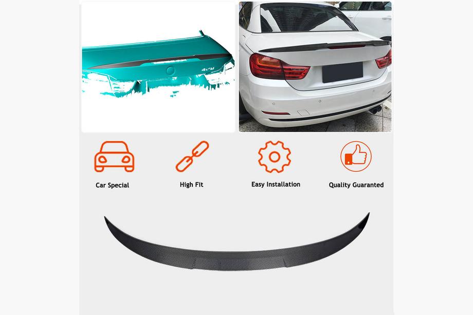 BMW 4 Series F32/F33/F36 2012-2020 P-Style Spoiler (for F33/F83, Carbon) Photo 2