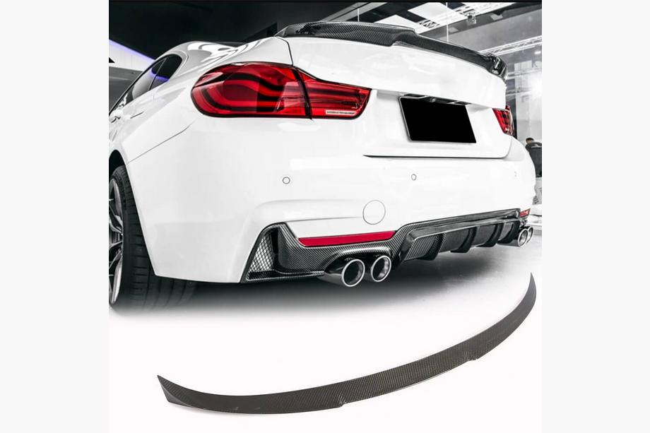 BMW 4 Series F32/F33/F36 2012-2020 Trunk Lid Spoiler Carbon V4 (for F36) Photo 1