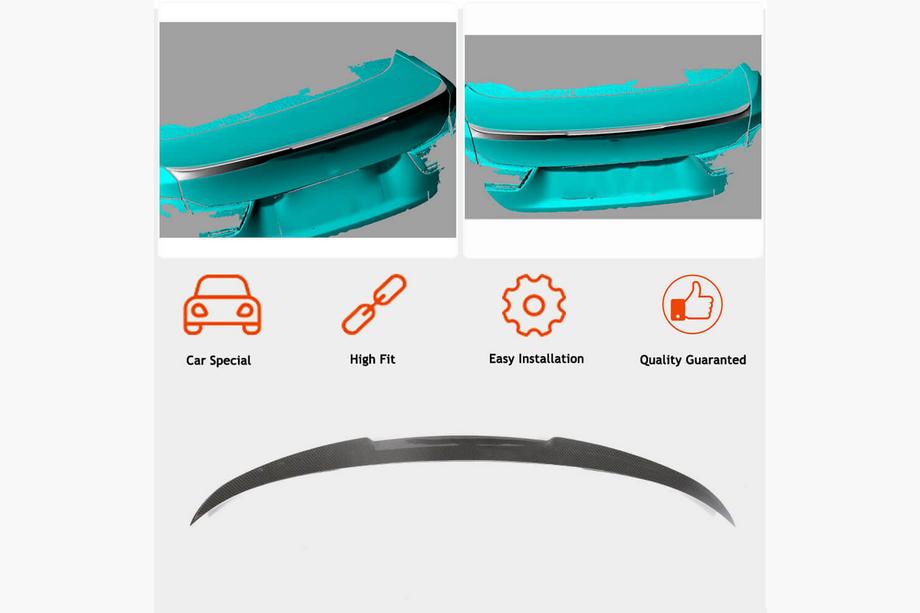 BMW 4 Series F32/F33/F36 2012-2020 Trunk Lid Spoiler Carbon V4 (for F36) Photo 3