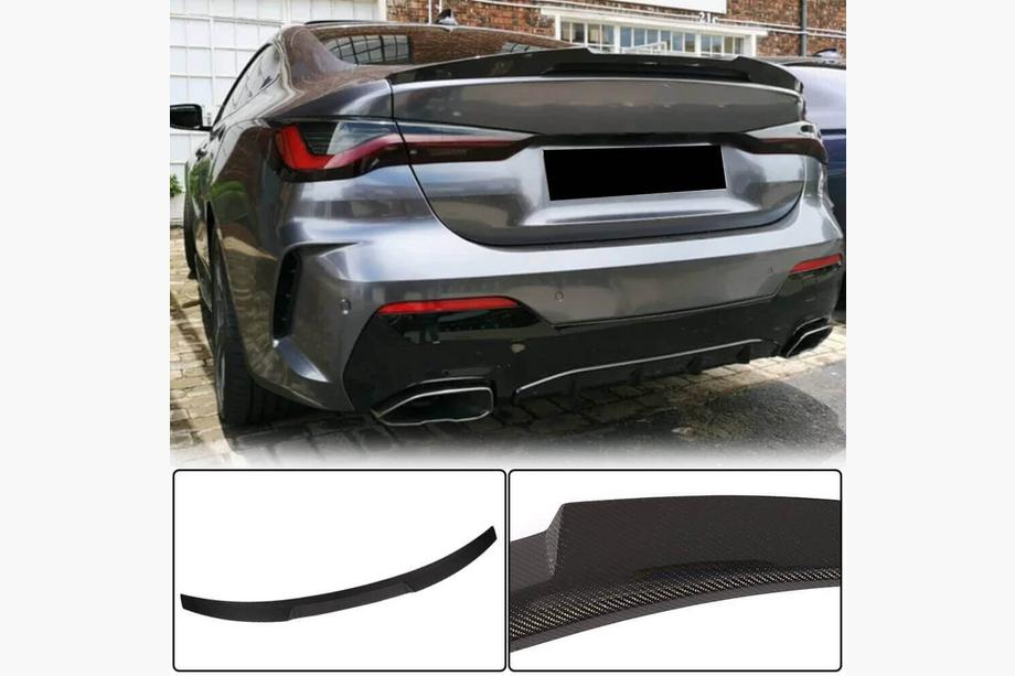 BMW 4 Series G22/23/26 2020- M4-Style V2 Spoiler (for G22/G82, Carbon) Image