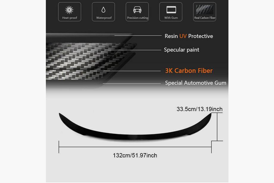 BMW 6 Series F12/F13/F06 2011-2018 Trunk Lid Spoiler FRP V8 (for F12) Photo 7