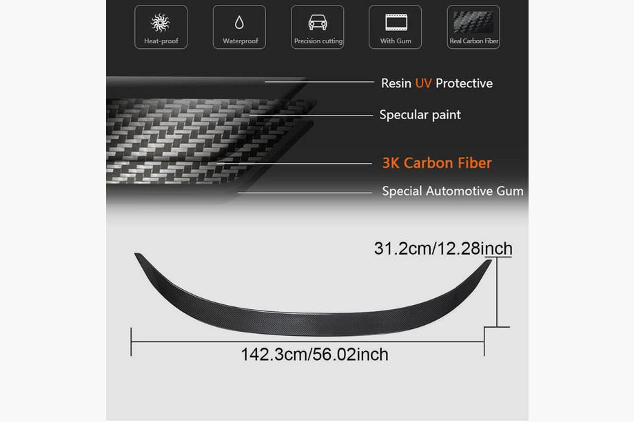 BMW 8 Series G14/G15/G16 2018- P-Style Spoiler (for G16/F93, Carbon) Photo 6