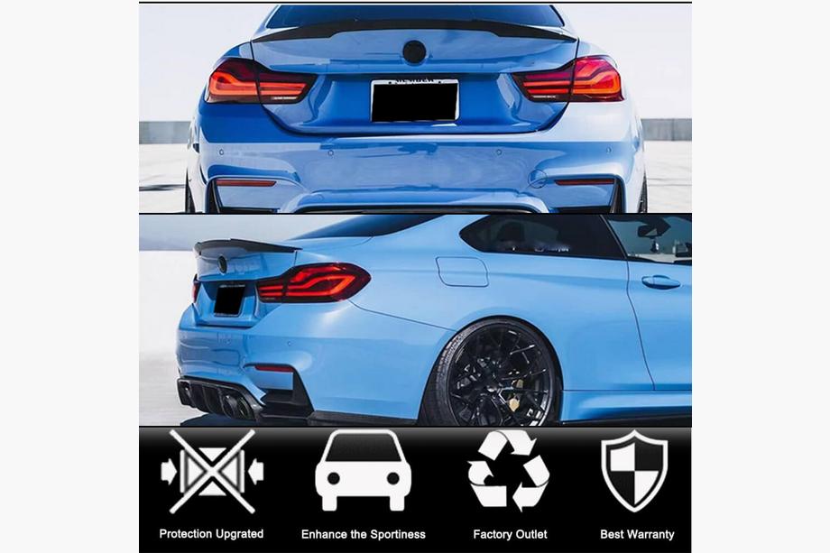 BMW 4 Series F32/F33/F36 2012-2020 M4-Style V2 Spoiler (for F82, Carbon) Photo 2