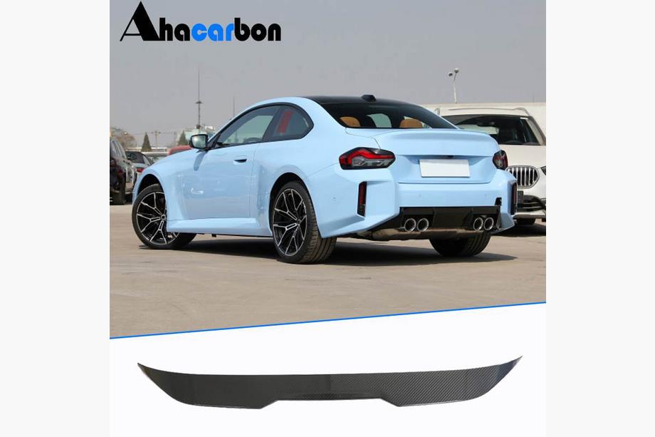 BMW 2 Series G42 2021- Trunk Lid Spoiler Dry Carbon V4 (for G87) Image