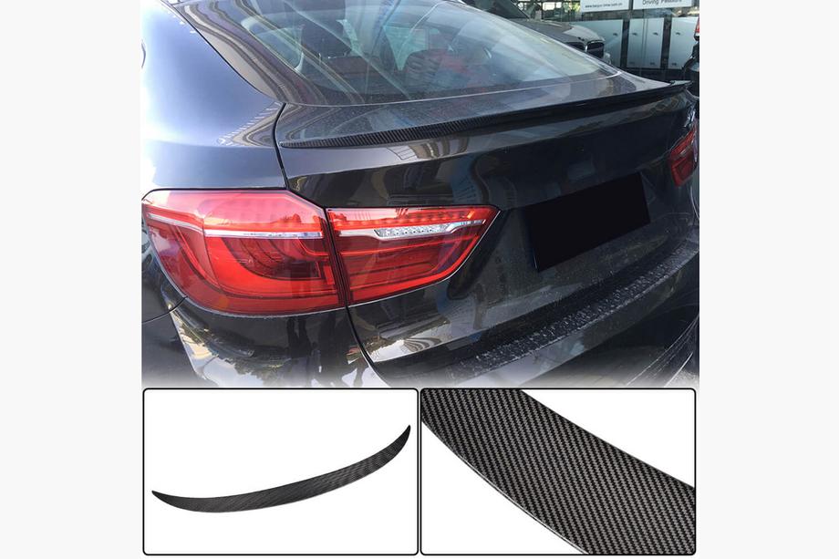 BMW X6 F16 2014-2019 Trunk Lid Spoiler Carbon V1 Image