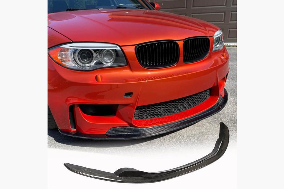 BMW 1 Series E81/E82/E87/E88 2004-2011 Front Bumper Lip V1 for 1M E82, Carbon Image