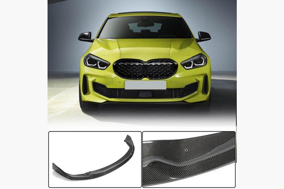 BMW 1 Series F40 2019-2024 Front Bumper Lip (for M-Sport, Carbon) Image