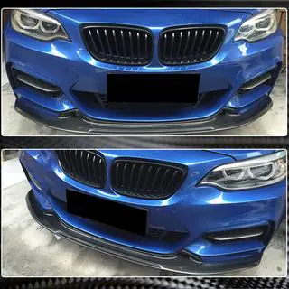 Front Bumper Lip V1 for F22/F23 M-Sport, Carbon photo 3