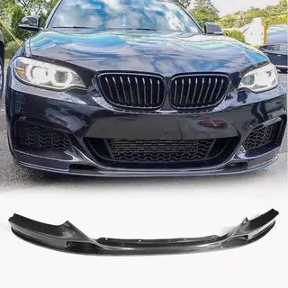 Front Bumper Lip V2 (for F22/23 M-Sport, Carbon) photo 1
